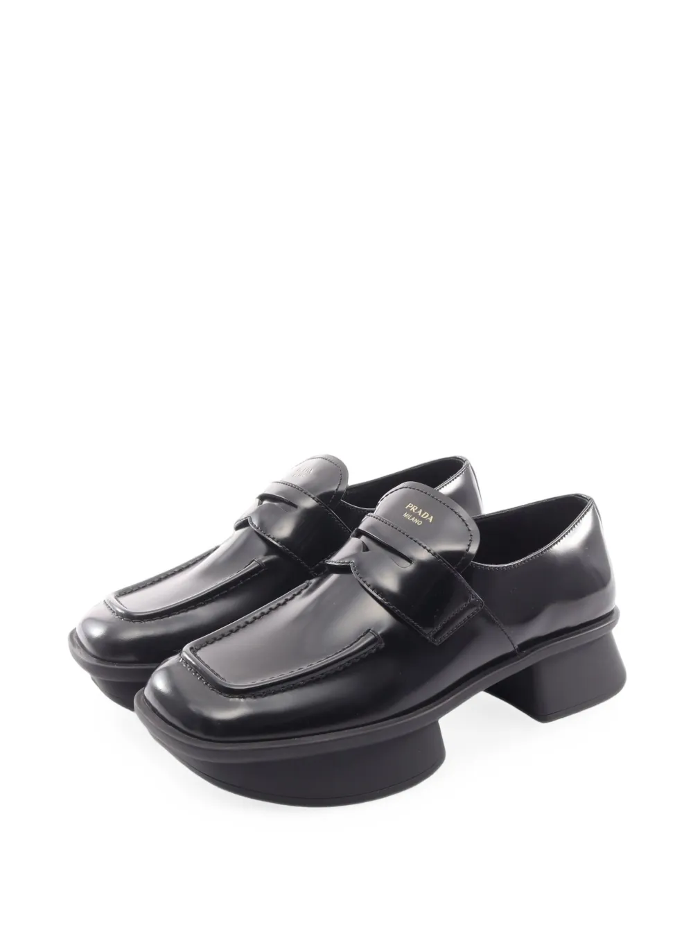 Prada Pre-Owned 2020s Re-Edition 1999 Igor loafers - Schwarz