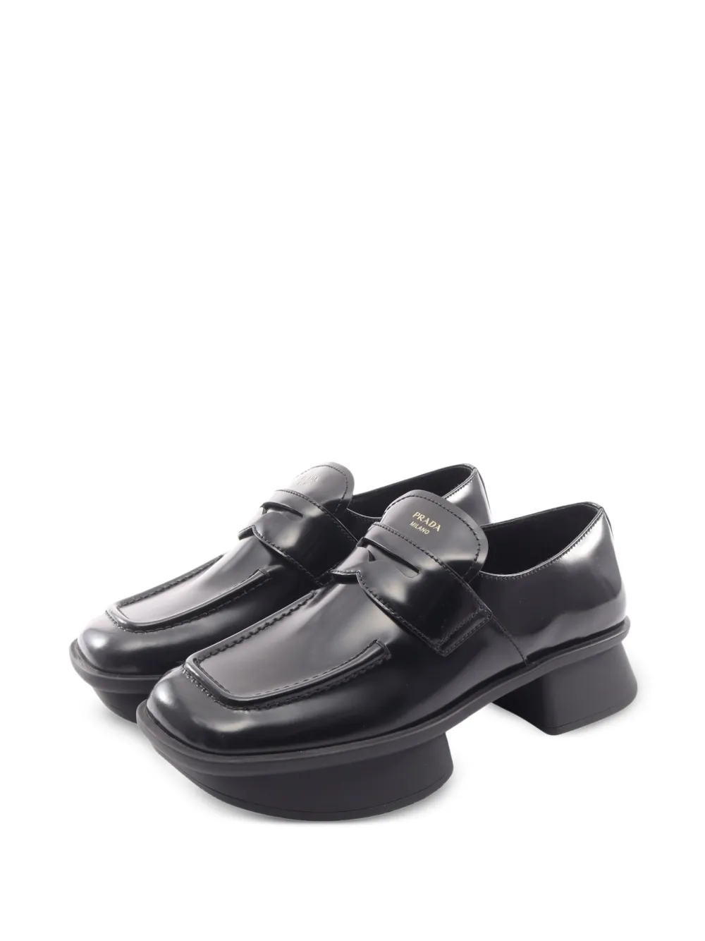 Prada Pre-Owned 2020s Re-Edition 1999 Igor loafers - Nero