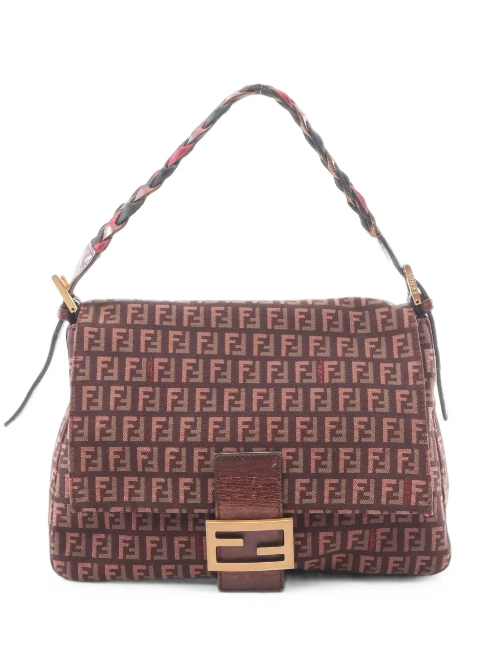 Fendi Pre-Owned 2000s Zucchino Mamma Bucket Schultertasche - Rot