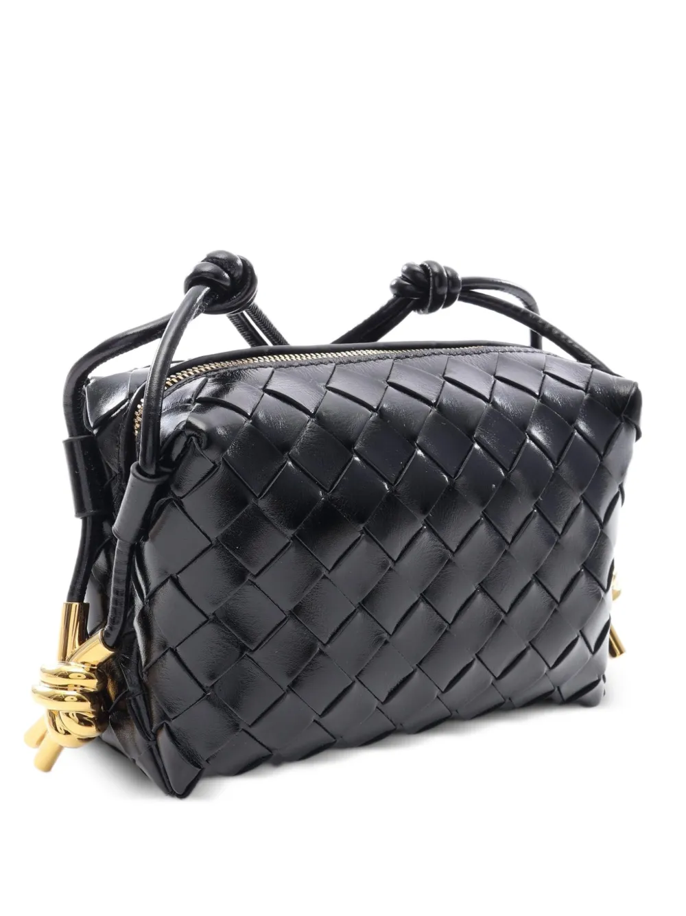 Bottega Veneta Pre-Owned 2020s mini Intrecciato Loop cross body bag - Nero