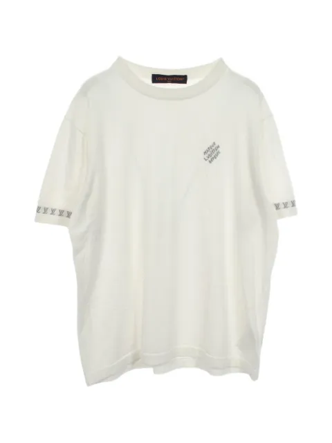 Louis Vuitton Pre-Owned 2000s logo-knit t-shirt
