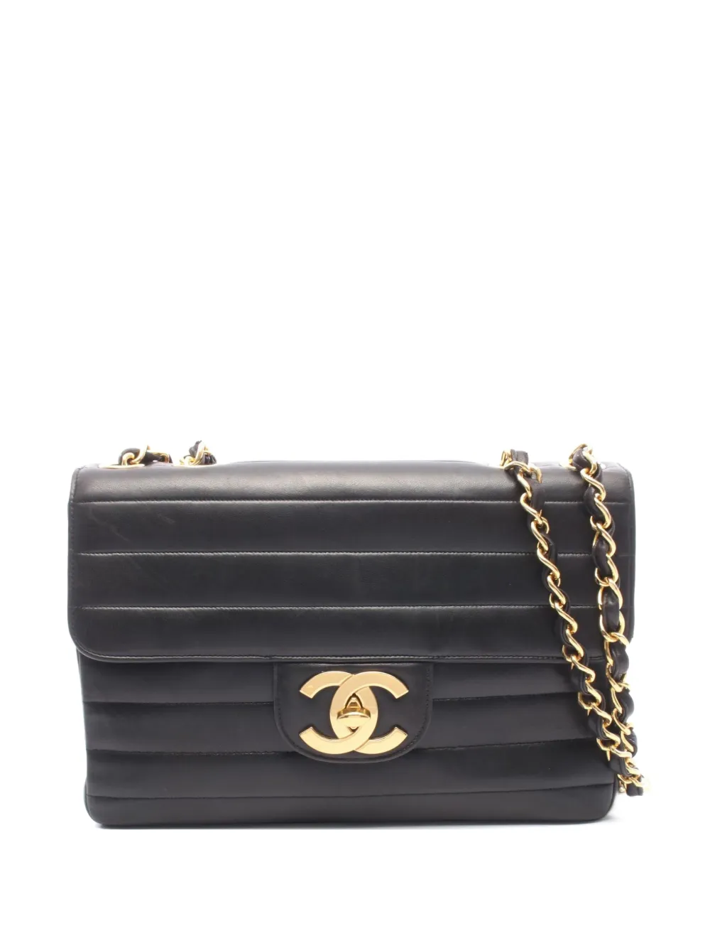 CHANEL Pre-Owned 1994-1996 Single Flap mademoiselle coco mark shoulder bag - Nero