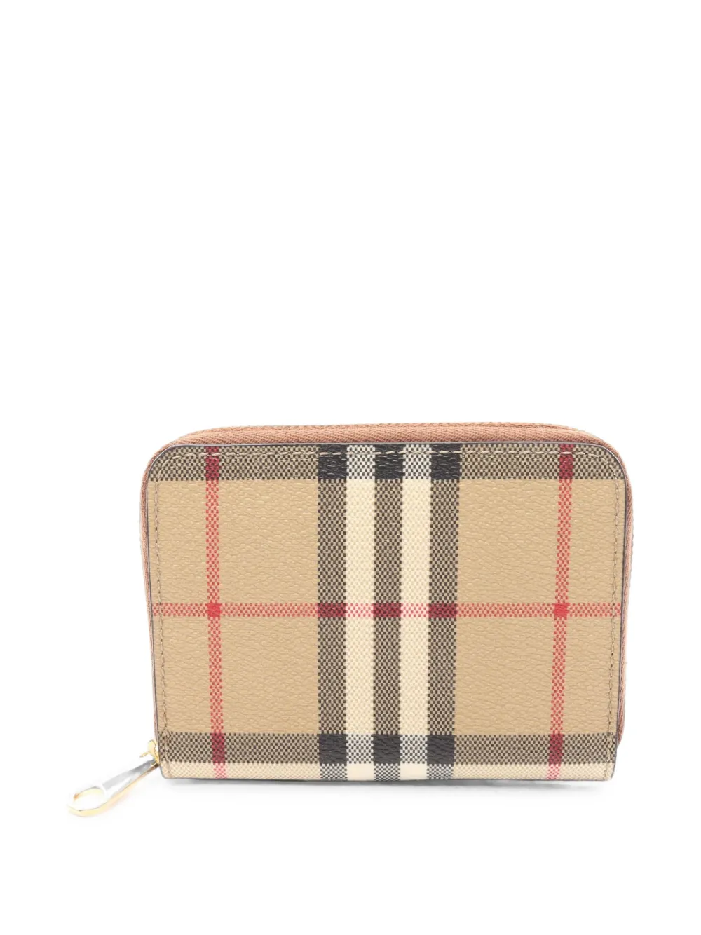 Burberry Pre-Owned 2020s check-pattern zip-around wallet - Nude