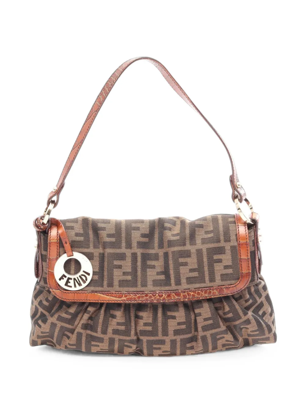 Fendi Pre-Owned 2010s Zucca shoulder bag - Braun
