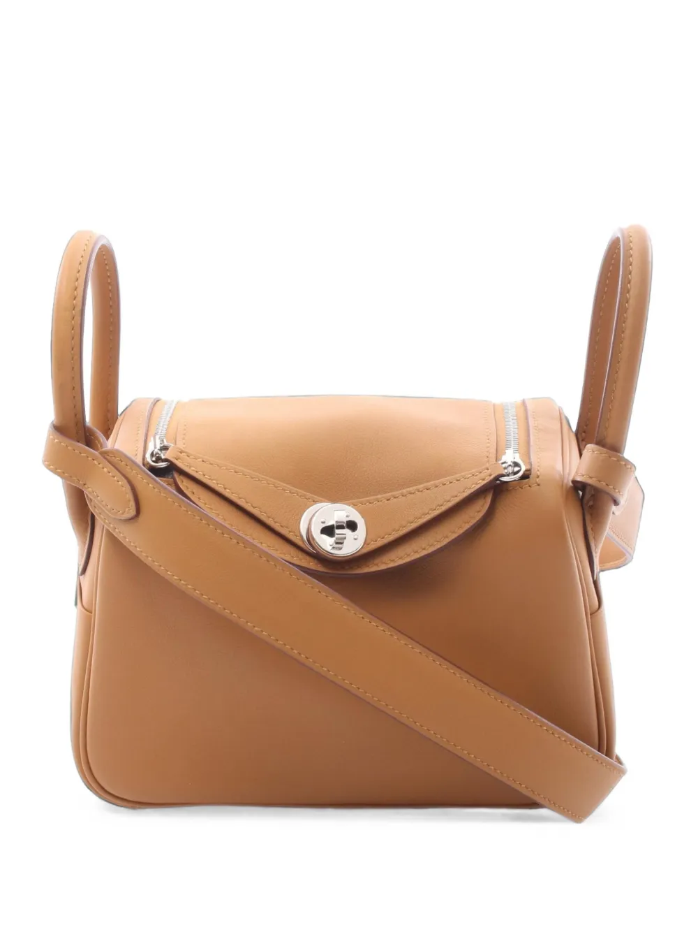 Hermès Pre-Owned mini Lindy Verso tote bag - Braun