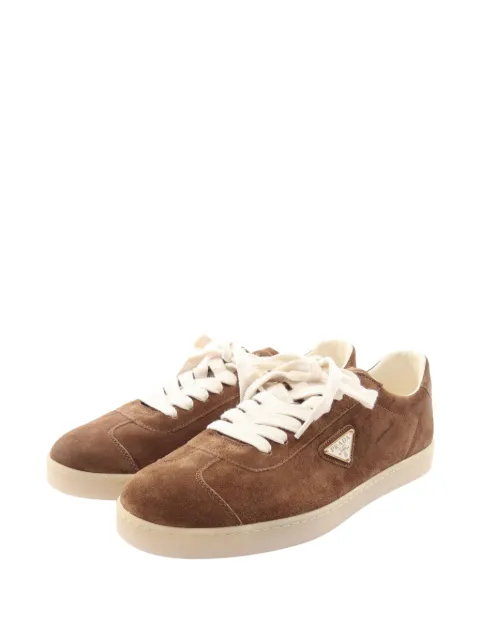 Prada Pre-Owned 2020s Lane suede sneakers
