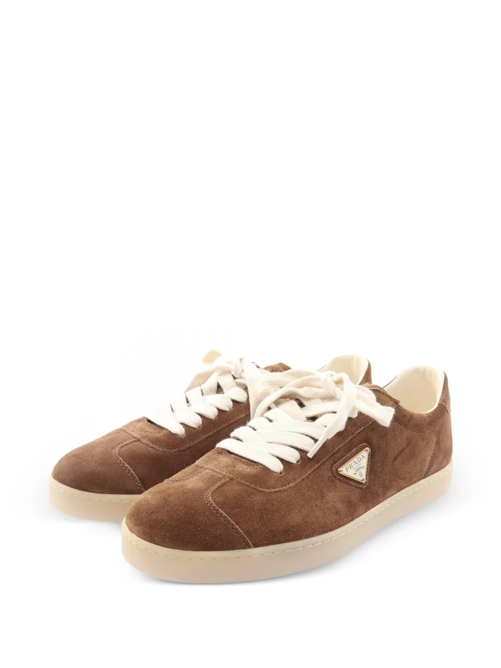 Prada Pre-Owned Sneakers Lane anni 2020 - Marrone