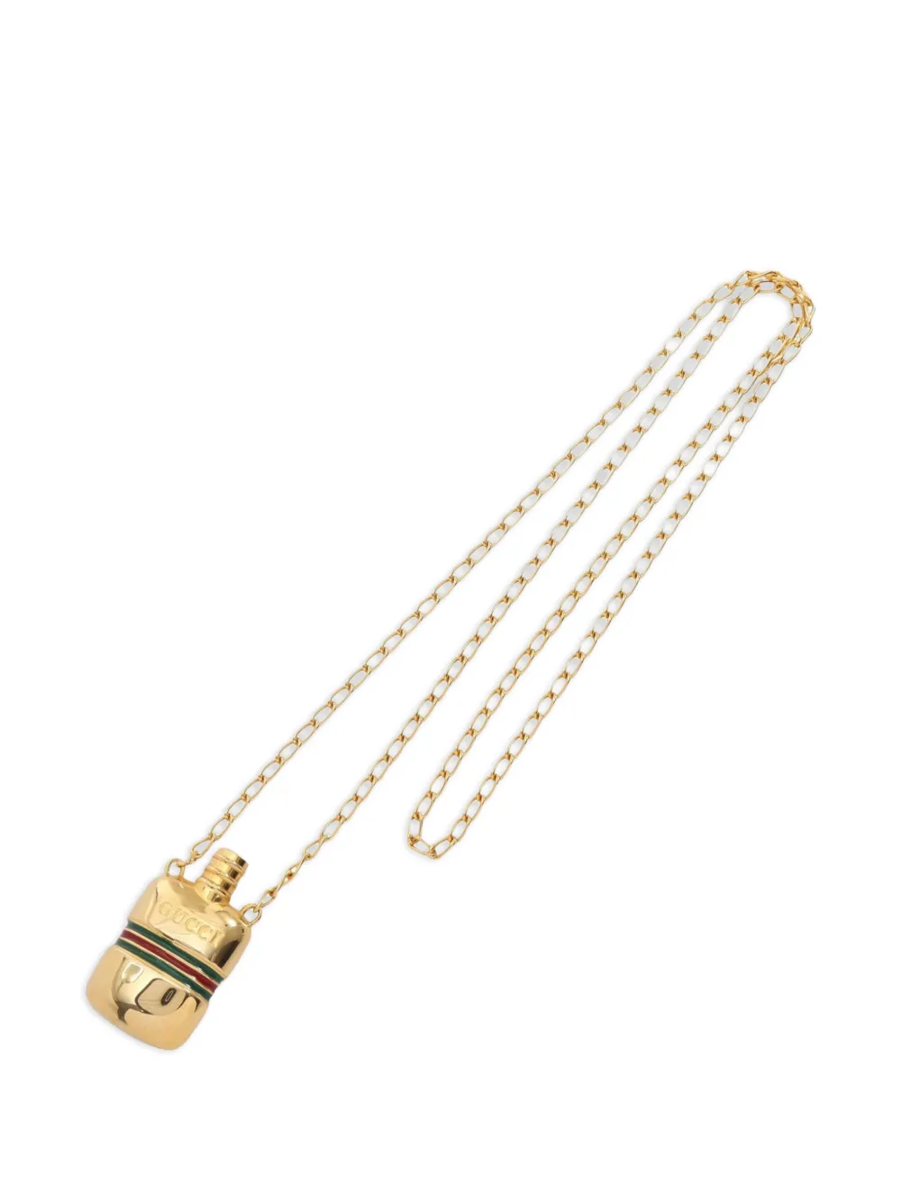 Gucci Pre-Owned 2010s perfume bottle pendant necklace - Oro