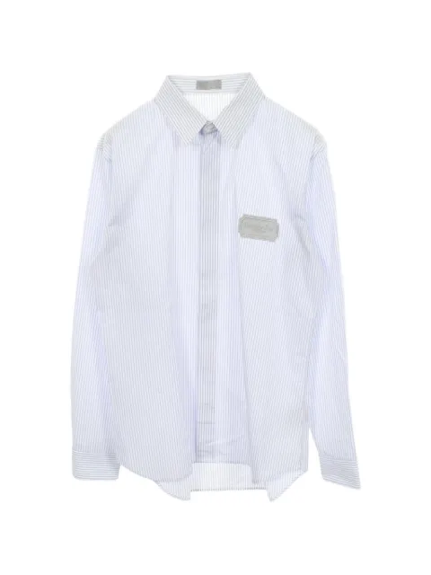 Christian Dior Pre-Owned camisa con parche del logo 2010