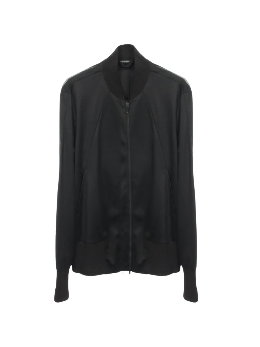 Emporio Armani Pre-Owned 2020s Bomberjacke mit Reißverschluss - Schwarz