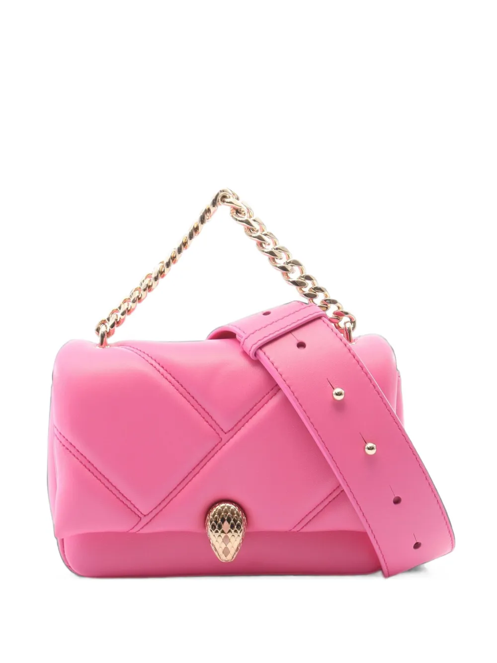 Bvlgari Pre-Owned Borsa a tracolla Serpenti Cabochon mini anni 2010 - Rosa