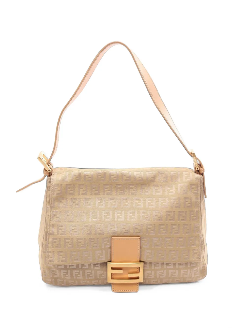 Fendi Pre-Owned 2010s Zucchino Mamma Baguette shoulder bag - Toni neutri