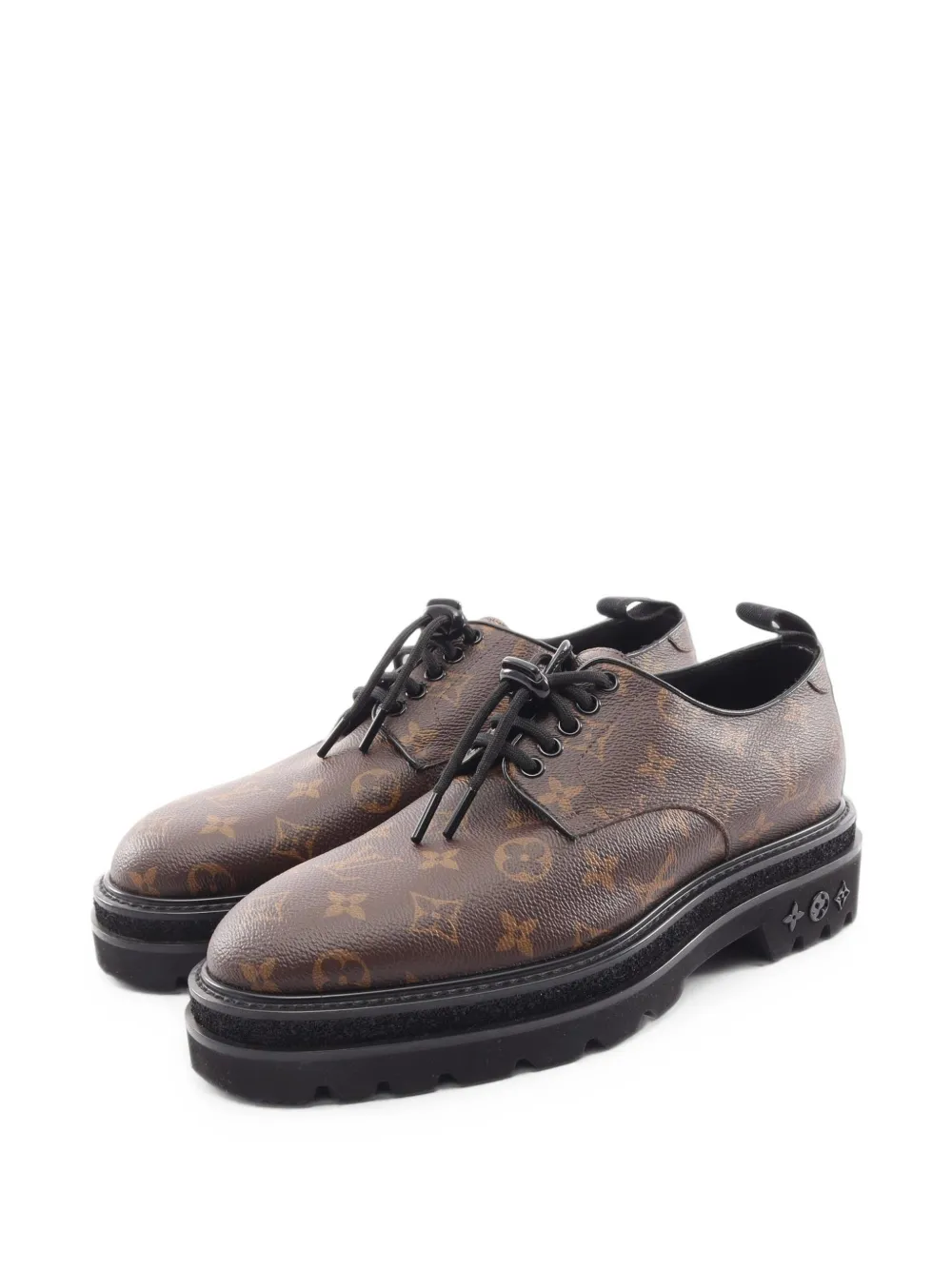 Louis Vuitton Pre-Owned 2020 Black Ice Derby-Schuhe mit Monogramm - Braun