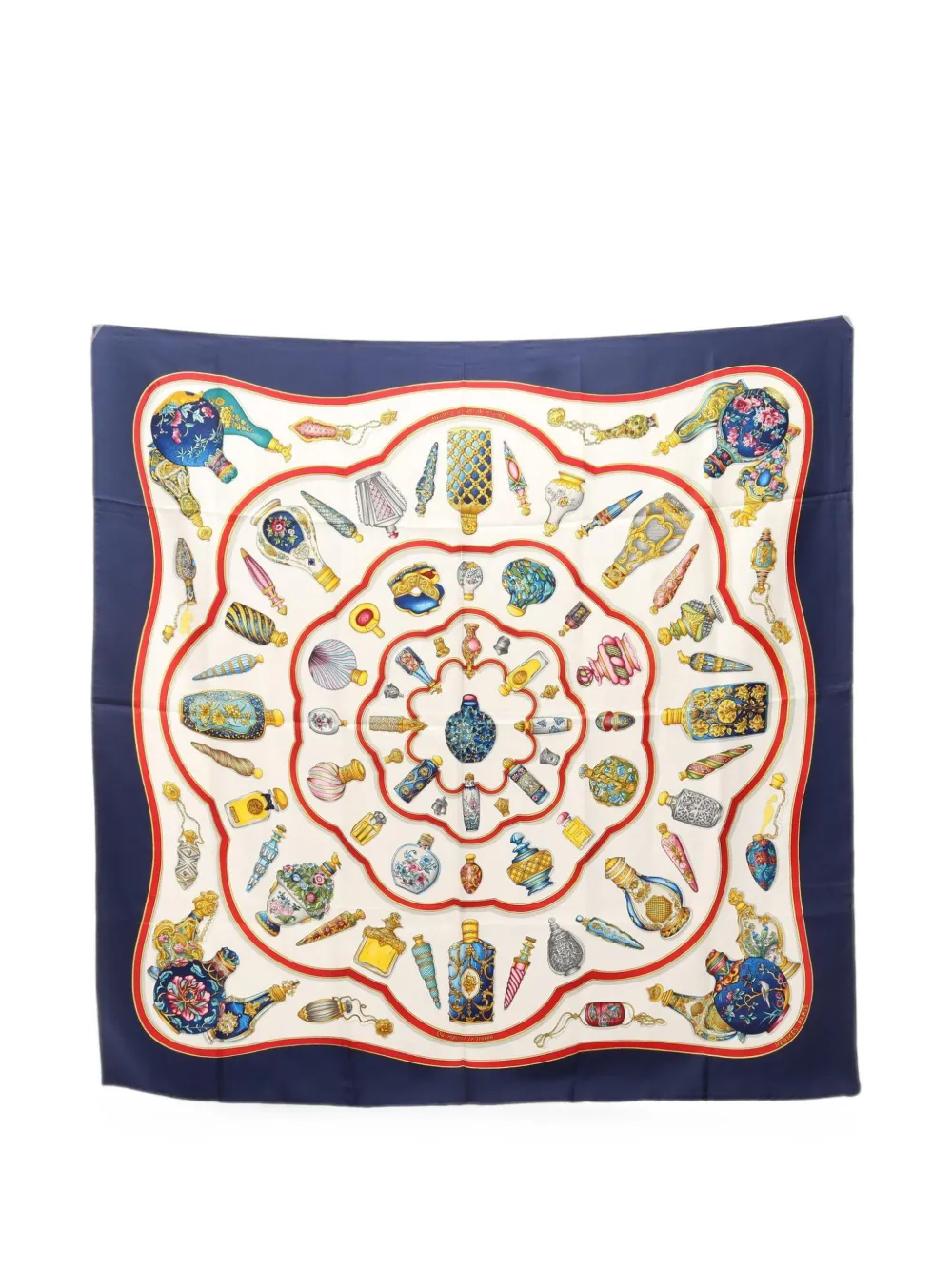 Hermès Pre-Owned 2010s 90 Carré Qu'Importe Le Flacon scarf - Weiß