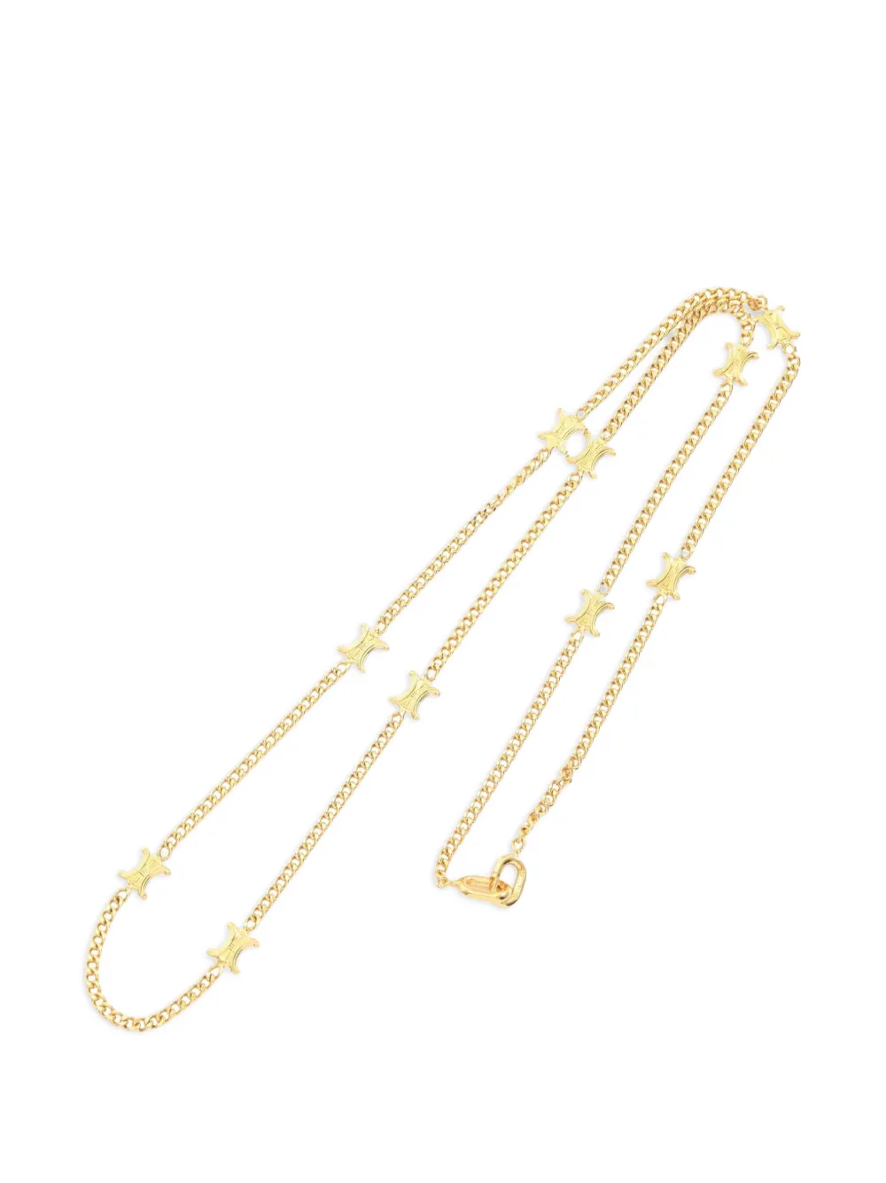 Celine Pre-Owned 2010s Macadam-motif necklace - Oro