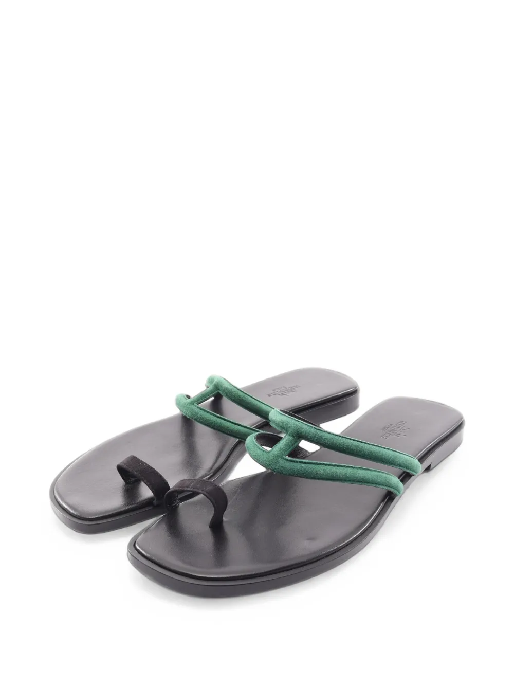 Hermès Pre-Owned 2010s Georgia Thumb Ring thong sandals - Grün