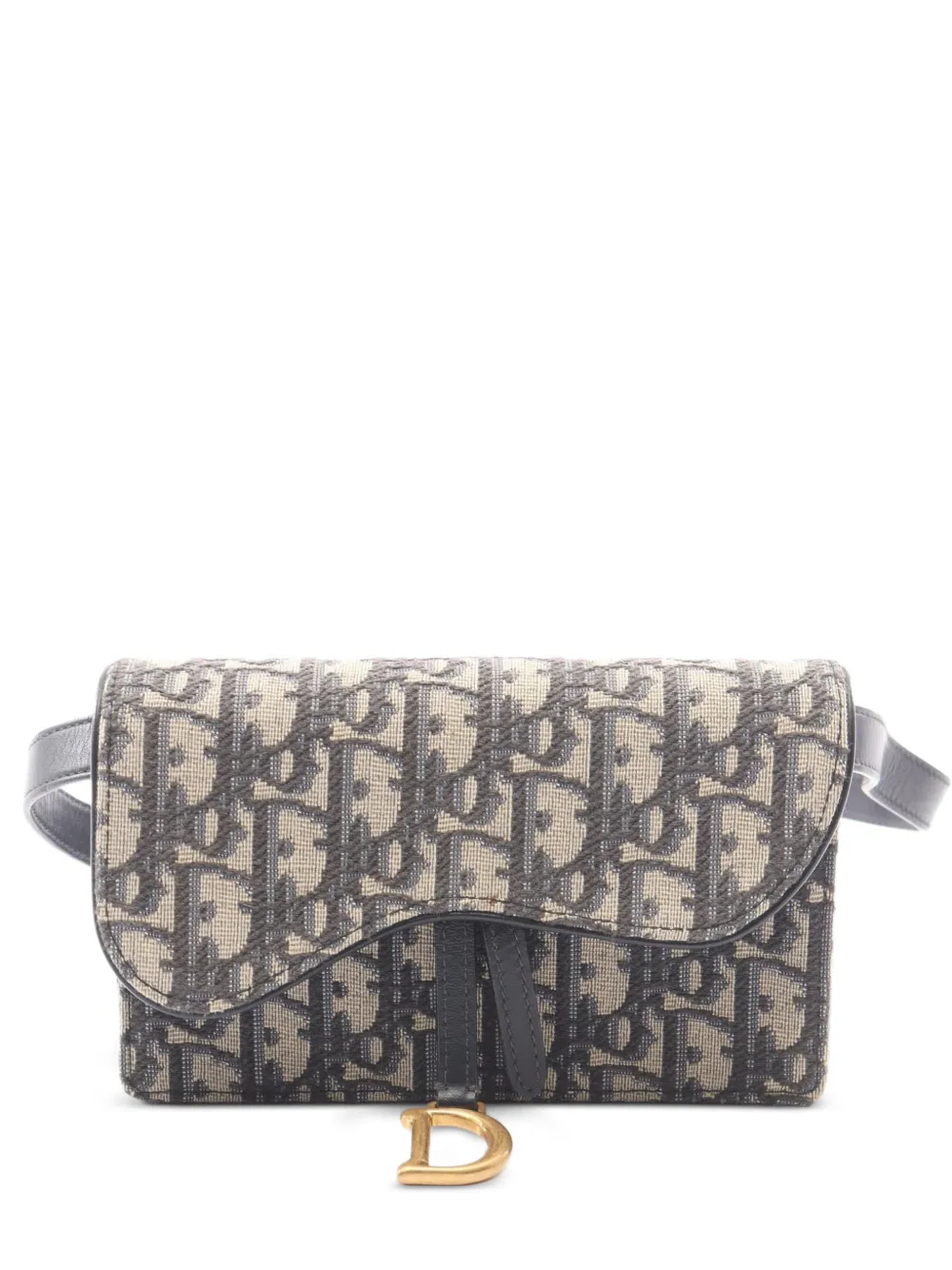 Christian Dior Pre-Owned 2000s Saddle Oblique belt bag - Nude