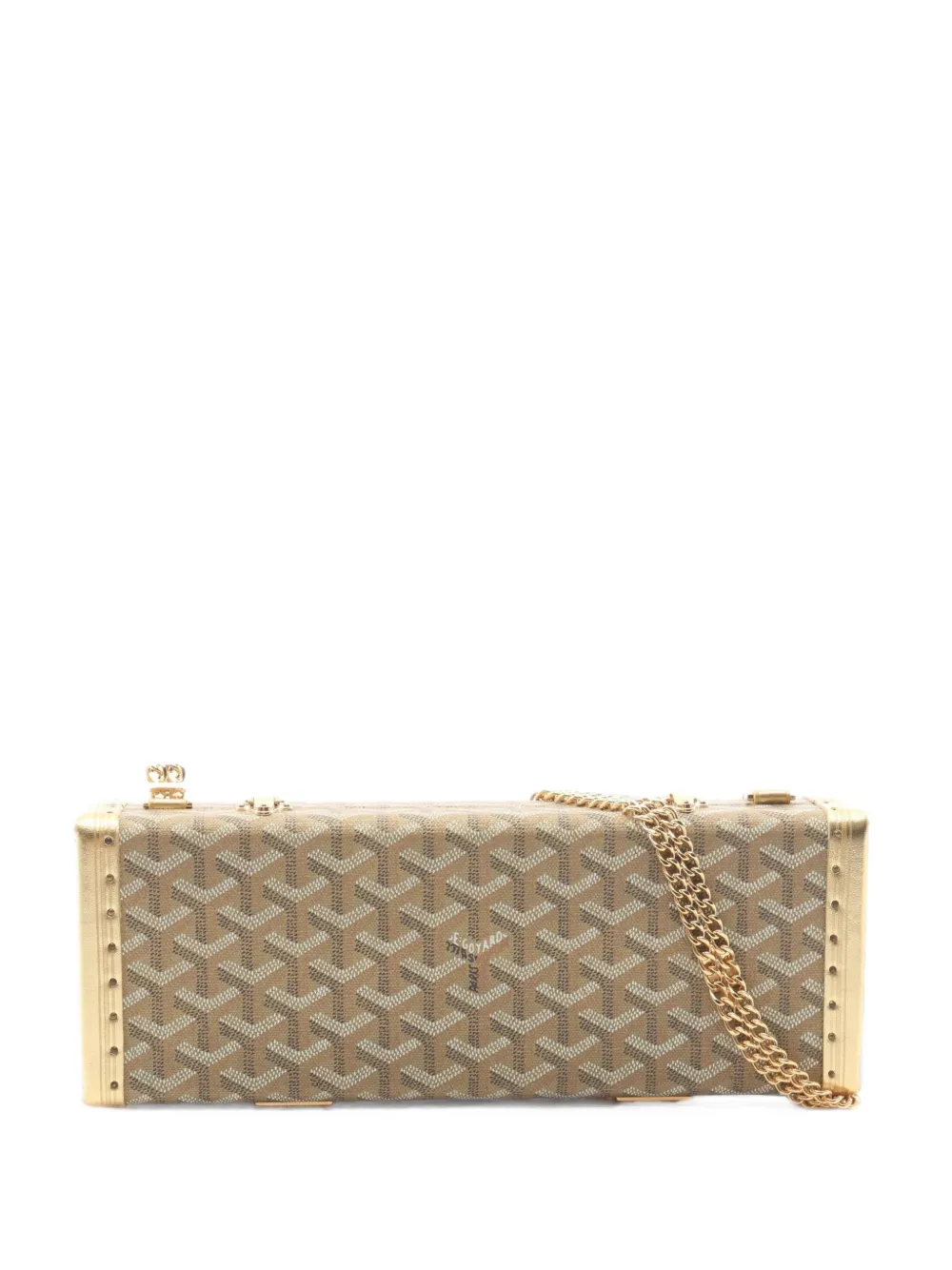 Goyard Pre-Owned 2010s Saint-Honoré trunk shoulder bag - Nude