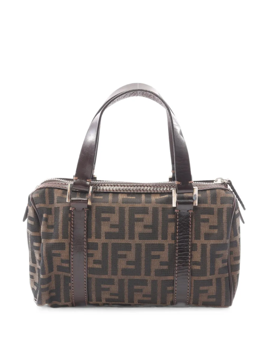 Fendi Pre-Owned 2000s Zucca mini Boston bag - Marrone
