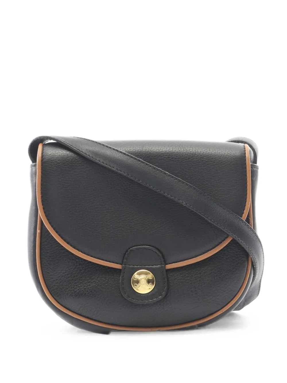Celine Pre-Owned 2000s Triomphe logo shoulder bag - Nero