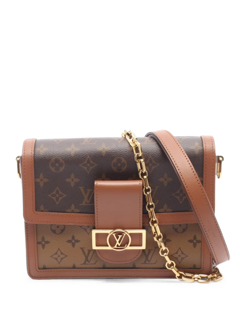 Louis Vuitton Pre-Owned Dauphine MM Monogram Reverse shoulder bag - Braun
