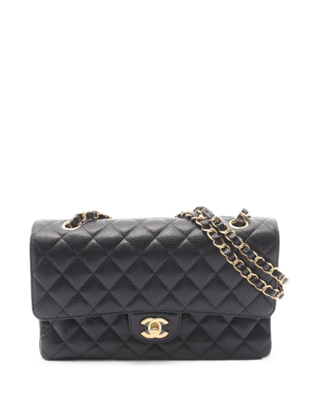 CHANEL Pre-Owned Borsa a spalla Matelassé Caviar 2021 - Nero