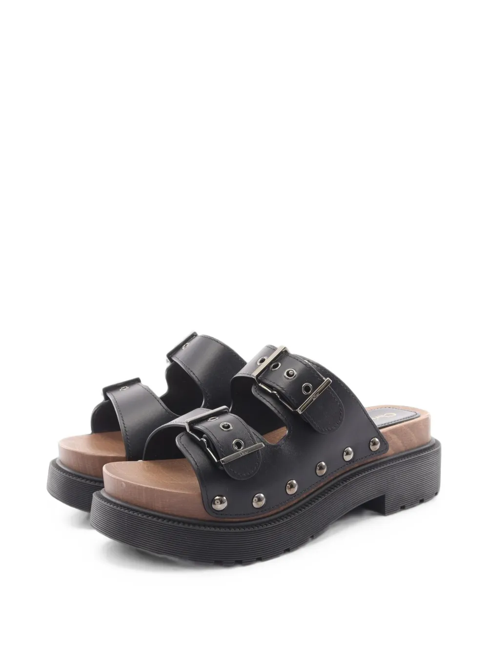 Christian Dior Pre-Owned 2020s Diorquake leather heeled sandals - Schwarz