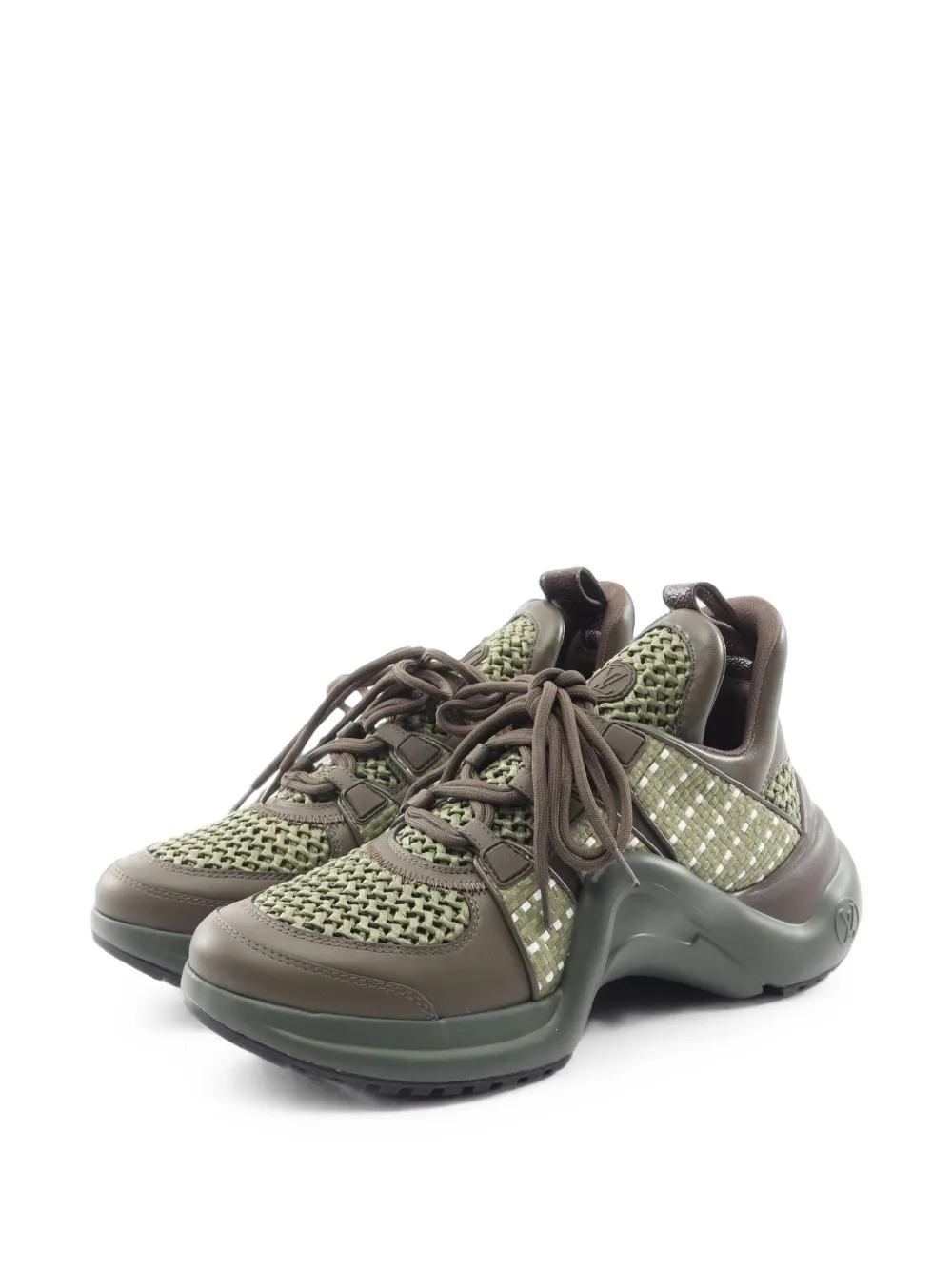 Louis Vuitton Pre-Owned 2023 LV Archlight 2.0 round-toe low-top sneakers - Grün