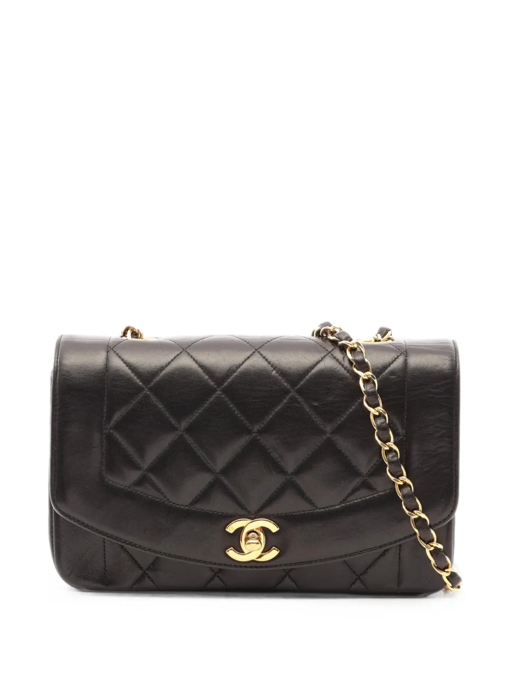 CHANEL Pre-Owned Matelasse Diana flap chain shoulder bag - Nero
