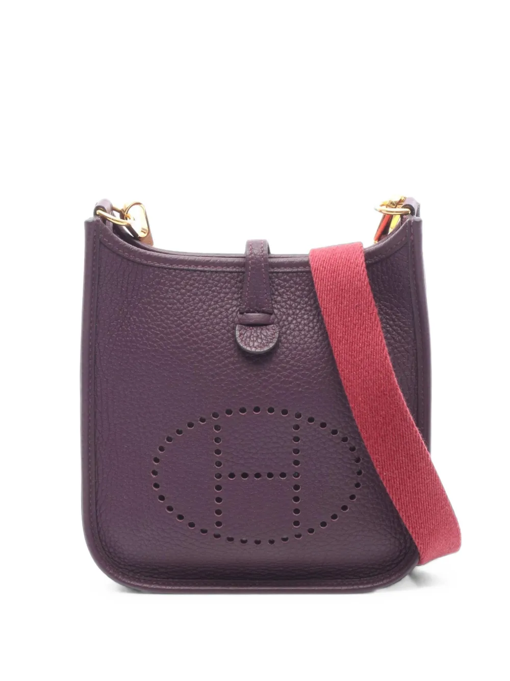 Hermès Pre-Owned 2022 TPM Evelyne leather shoulder bag - Viola