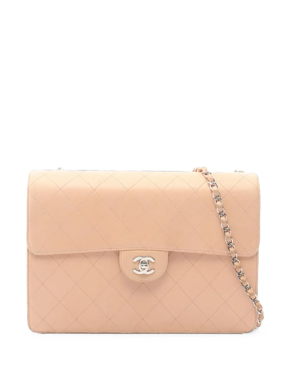 CHANEL Pre-Owned 1997-1999 Decamatlassé Classic Flap shoulder bag - Toni neutri