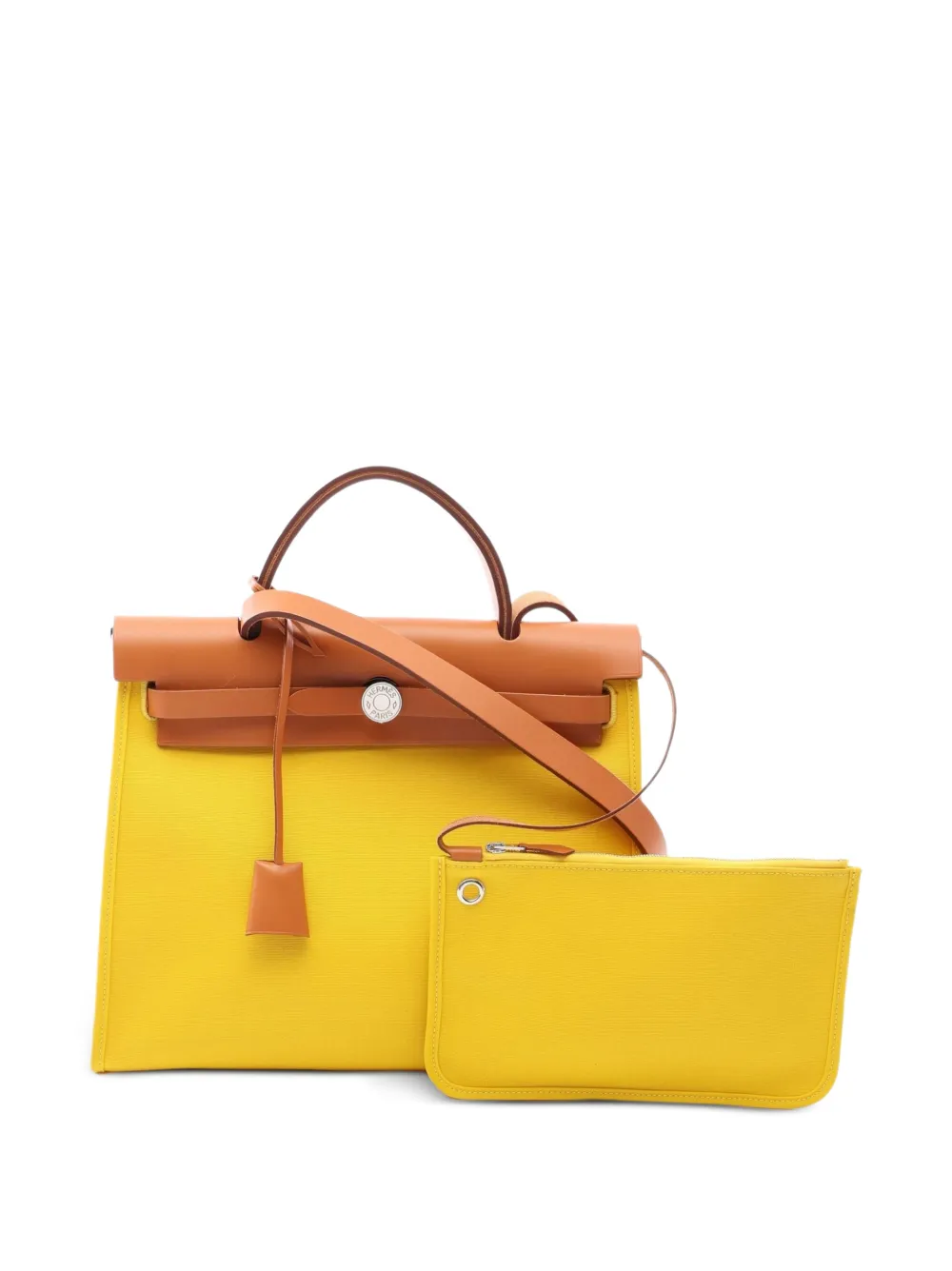 Hermès Pre-Owned 2019 PM Herbag Zip 31 tote bag - Giallo