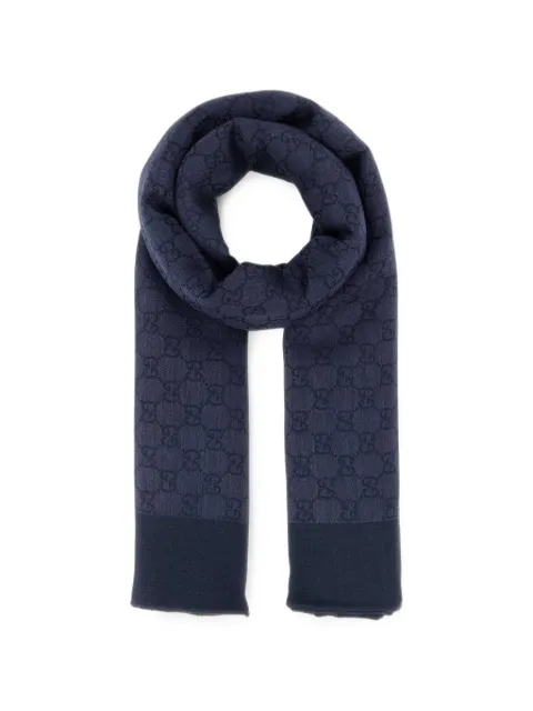 Gucci GG wool silk jacquard shawl