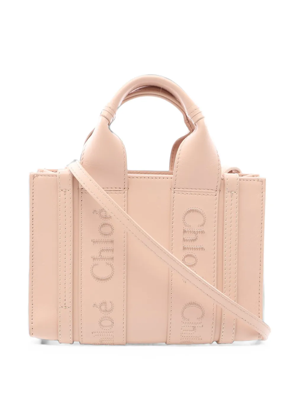 Chloé Pre-Owned 2010s mini Woody Schultertasche - Rosa