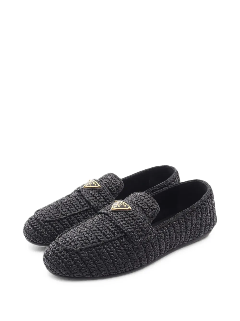 Prada Pre-Owned 2010s crochet loafers - Schwarz