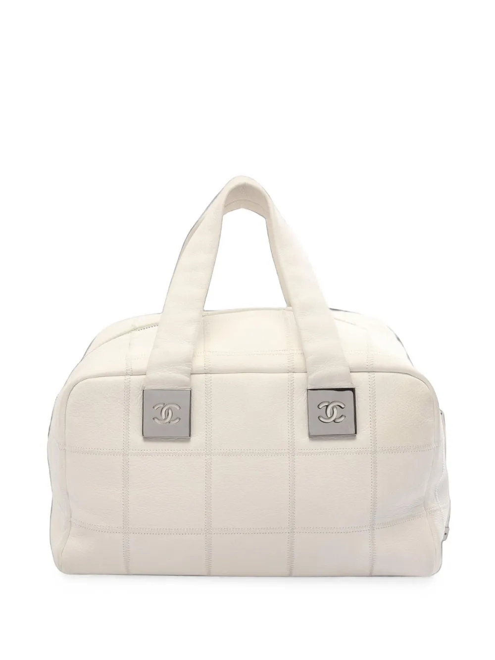 CHANEL Pre-Owned 2003-2004 Chocolate Bar tote bag - Bianco