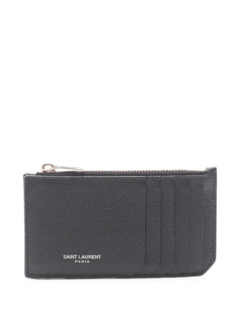 Saint Laurent Pre-Owned porte-cartes Fragment à fermeture zippée (années 2000)