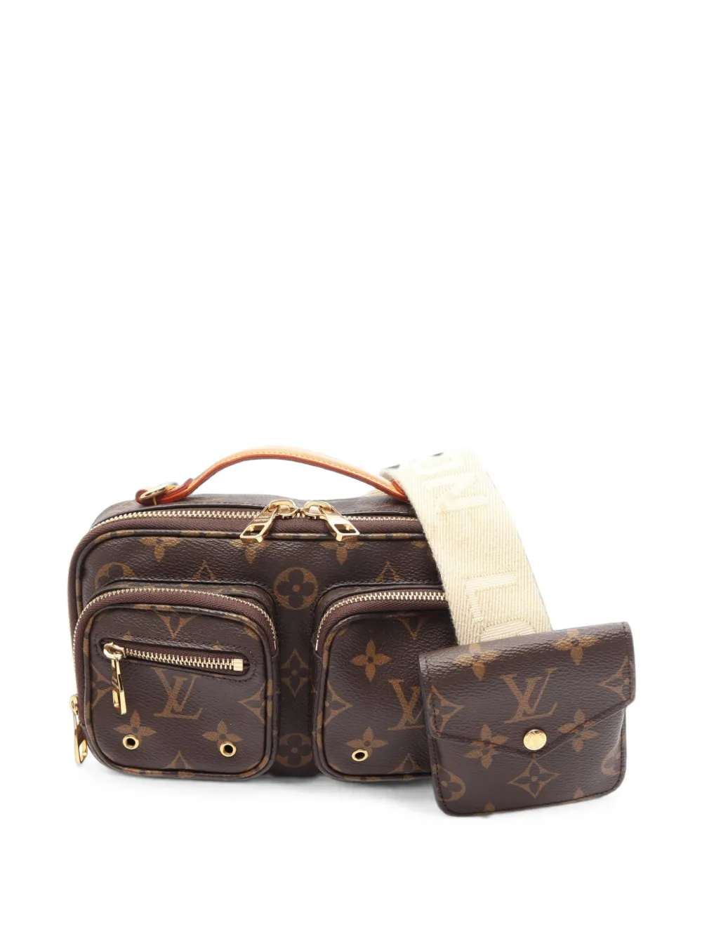 Louis Vuitton Pre-Owned Utility Mini-Tasche mit Monogramm - Braun