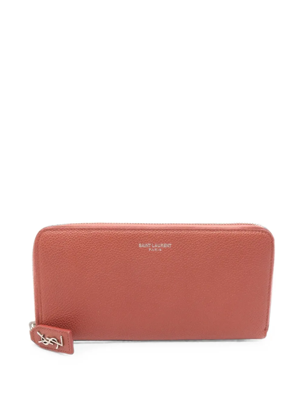 Saint Laurent Pre-Owned 2010s Liv Gauche zip-around wallet - Braun