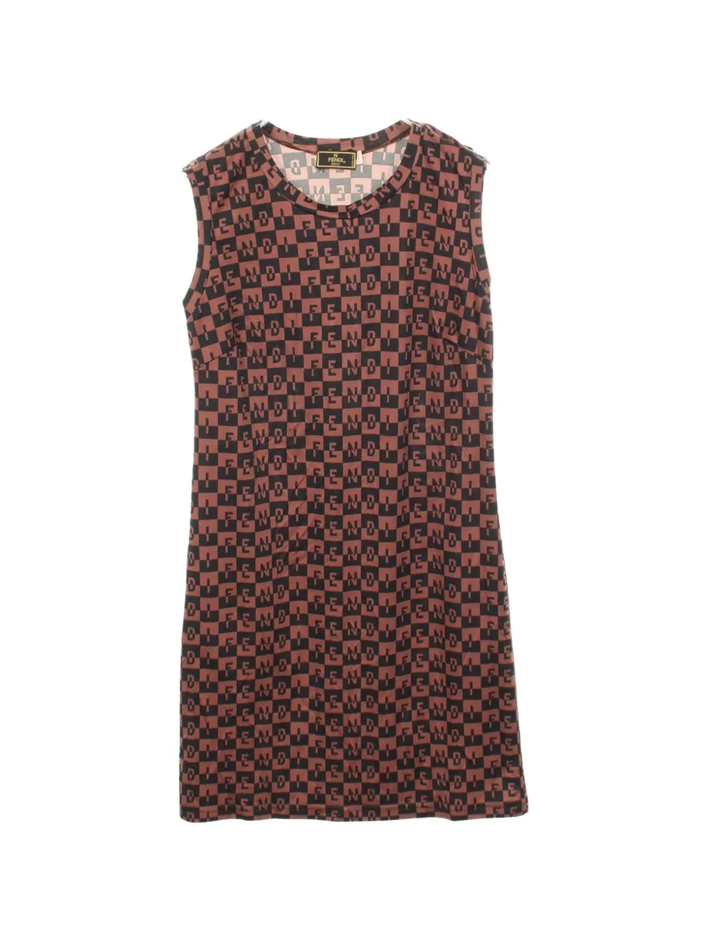 Fendi Pre-Owned 2000s logo-print sleeveless mini dress - Rot