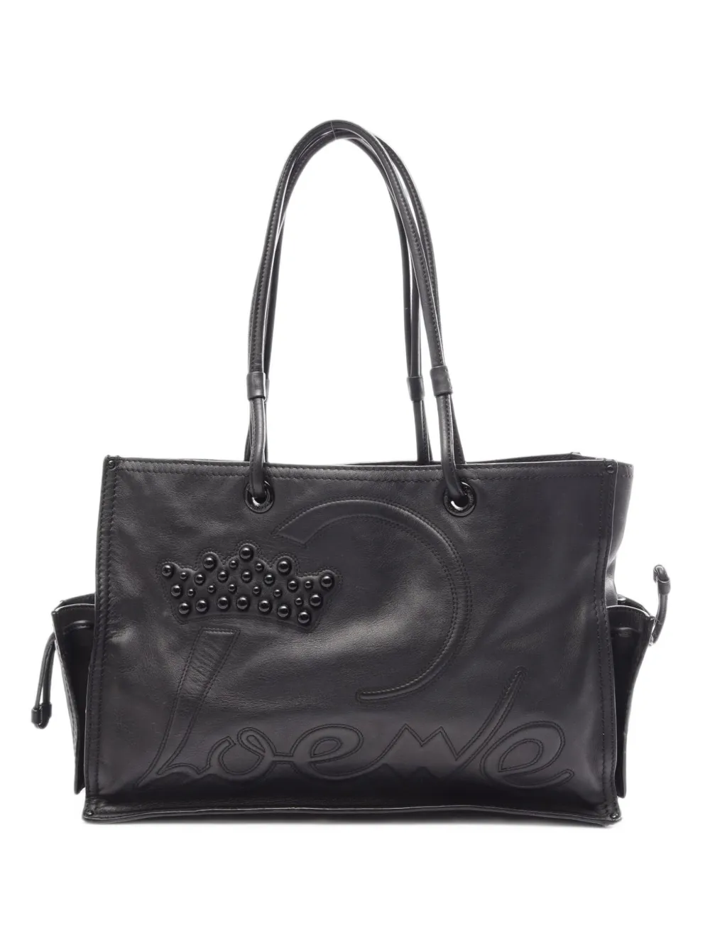Loewe Pre-Owned Borsa tote con logo anni 2000 - Nero