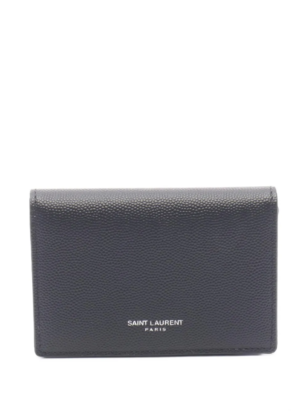 Saint Laurent Pre-Owned 2010s grain-effect leather card case - Schwarz
