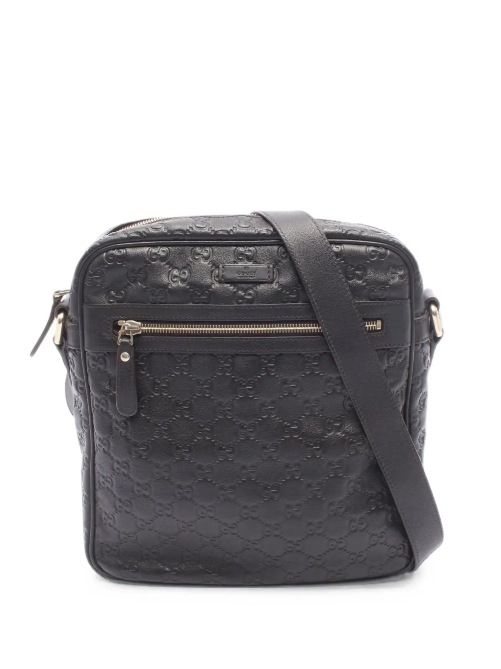 Gucci Pre-Owned 2000s Guccissima cross body bag - Braun
