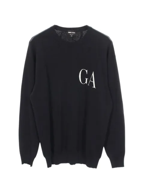 Giorgio Armani Pre-Owned 2000s logo-pattern sweater