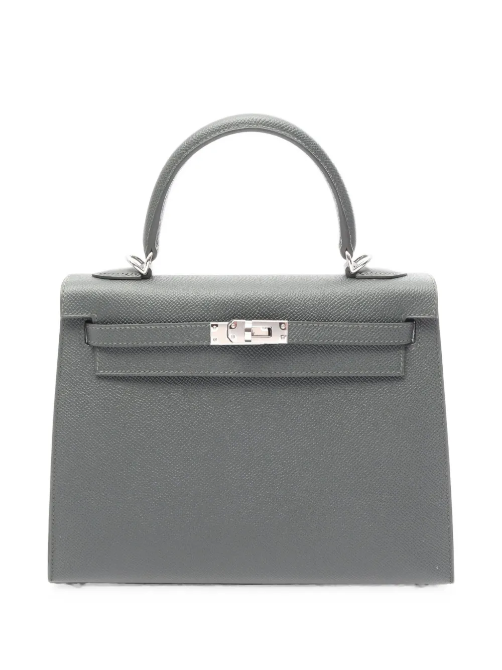 Hermès Pre-Owned 25 Kelly leather tote bag - Grigio