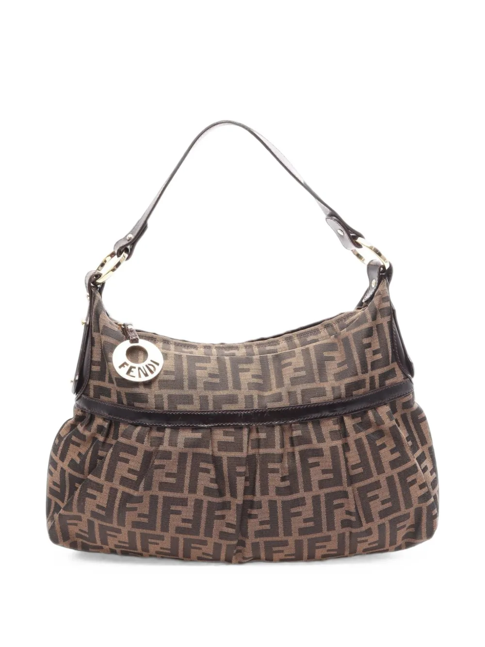 Fendi Pre-Owned 2010s Zucca shoulder bag - Braun