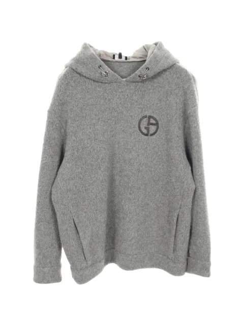 Giorgio Armani Pre-Owned sudadera con capucha y logo CD bordado 2000