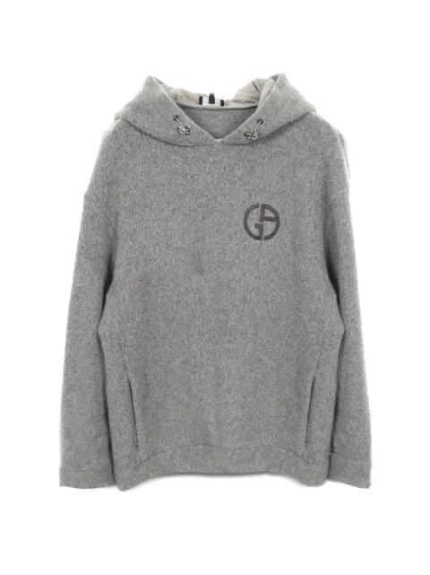 Giorgio Armani Pre-Owned hoodie con logo bordado 2000
