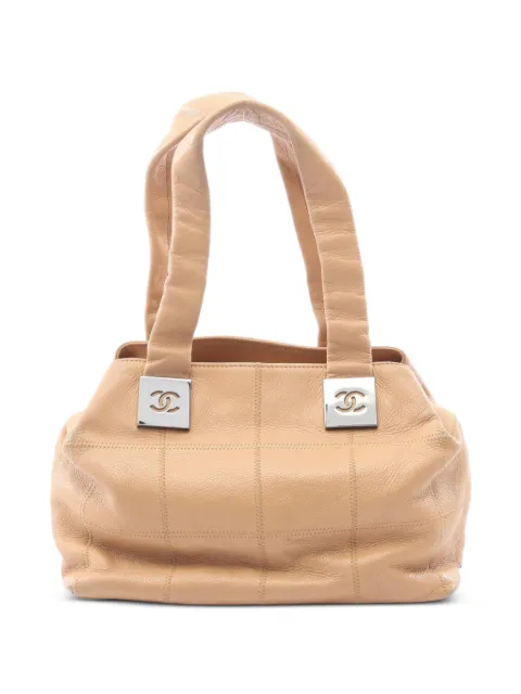 CHANEL Pre-Owned 2003-2004 Chocolate Bar Caviar leather tote bag