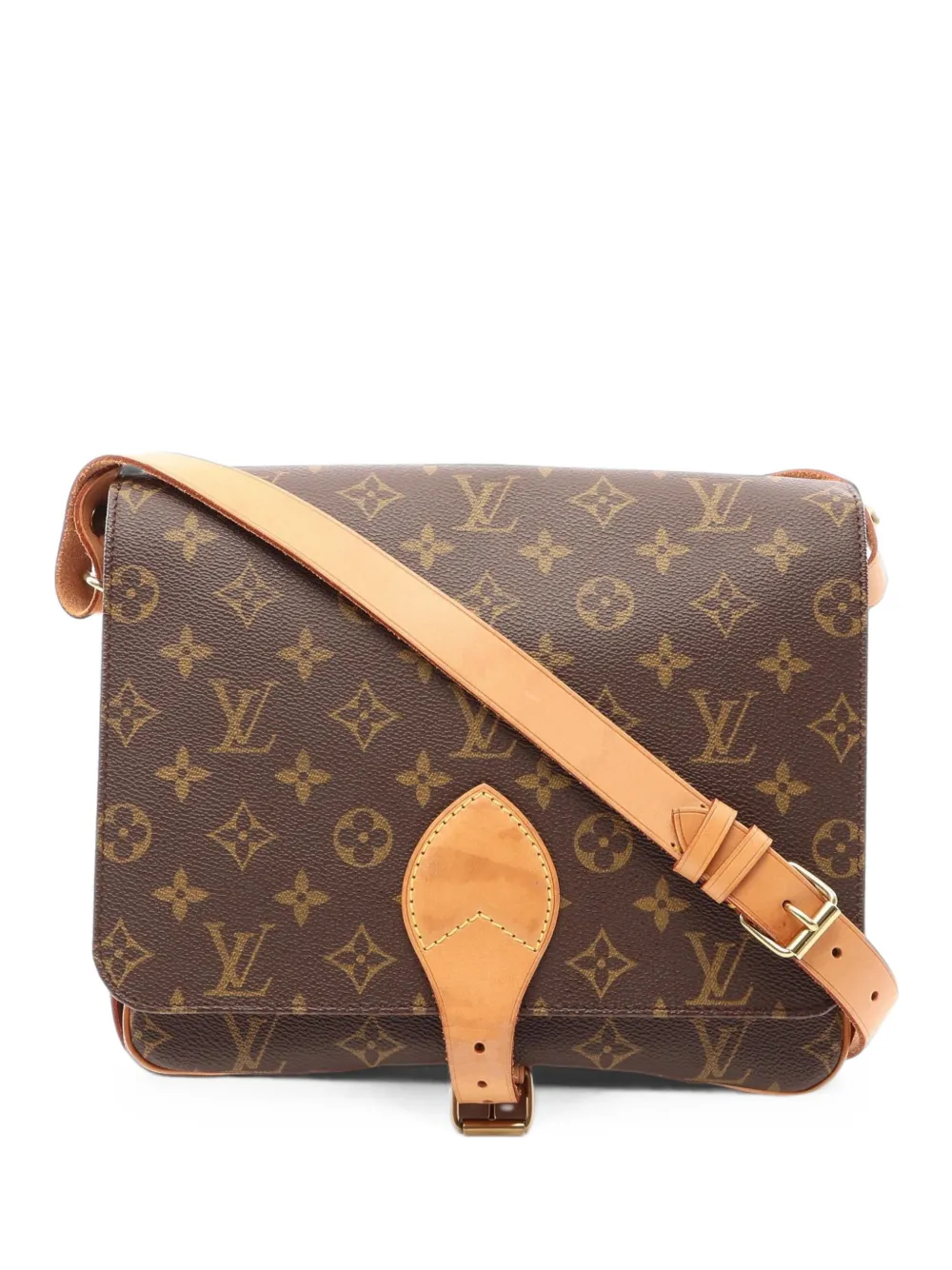 Louis Vuitton Pre-Owned 2000 Cartesier GM Monogram shoulder bag - Marrone